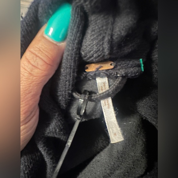 M168 // Free People black moto jacket // EUC // size 4 - Picture 2 of 2